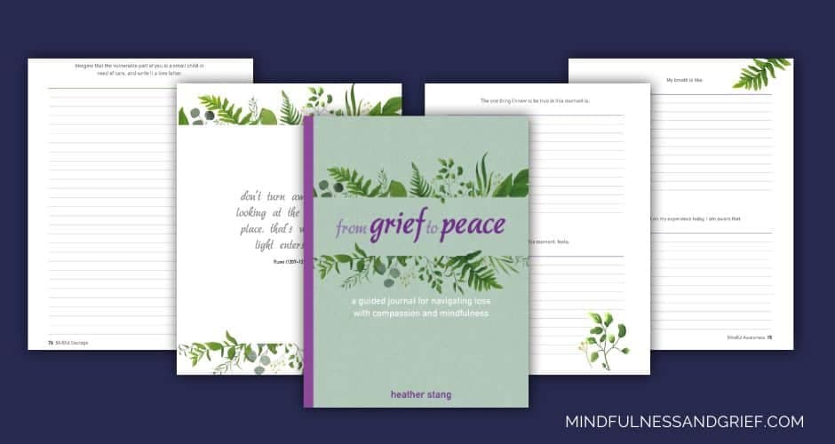 grief journal writing prompts book